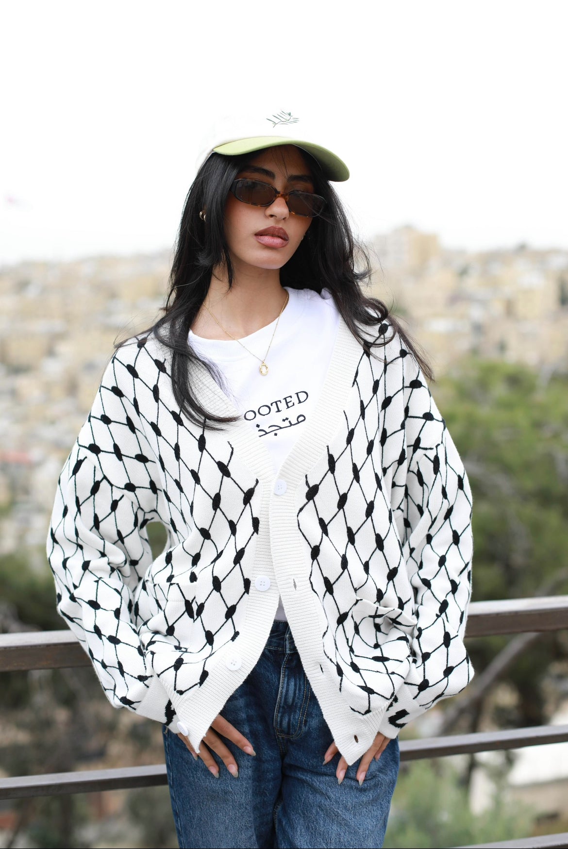 Keffiyeh Cardigan