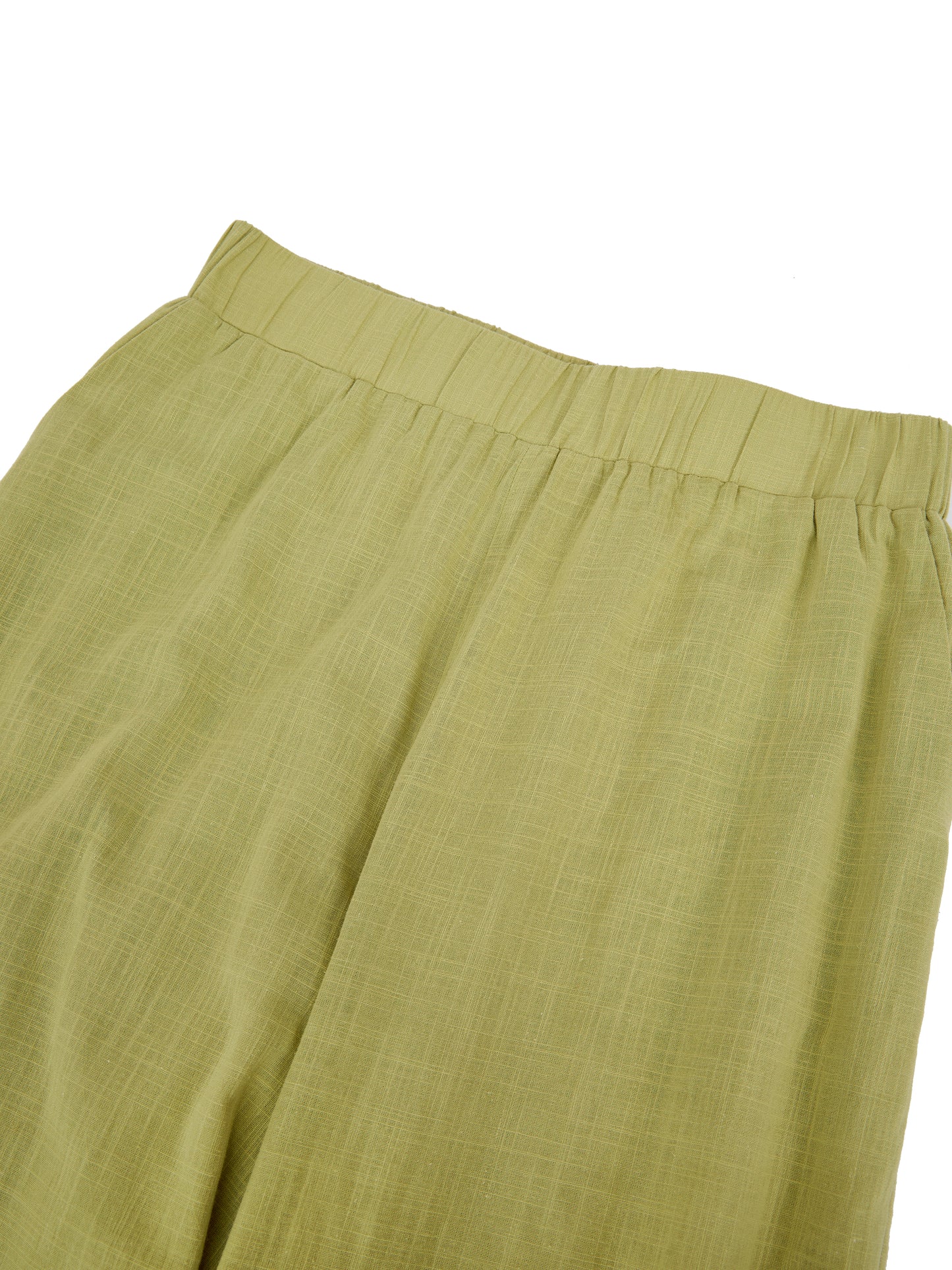 Straight Leg Cotton Trousers