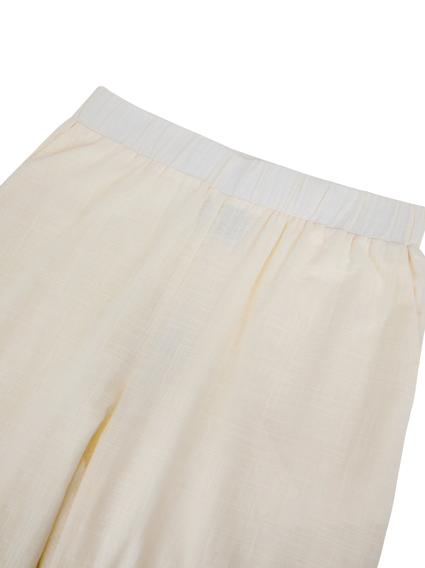 Straight Leg Cotton Trousers
