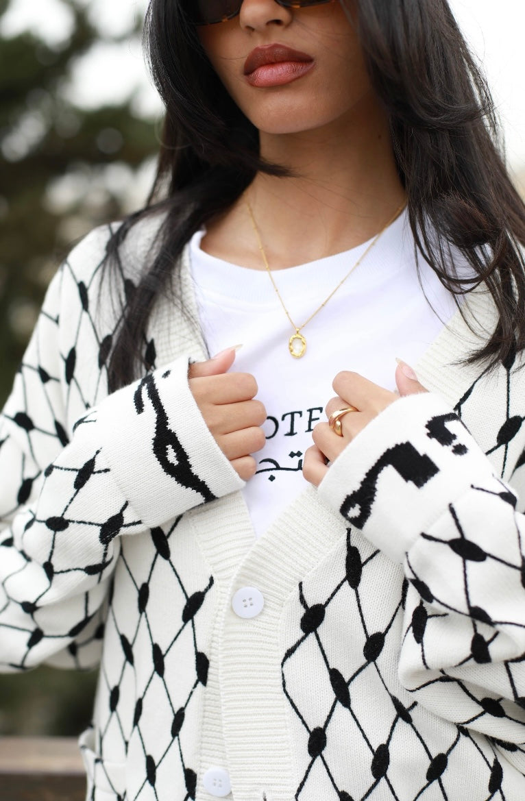 Keffiyeh Cardigan