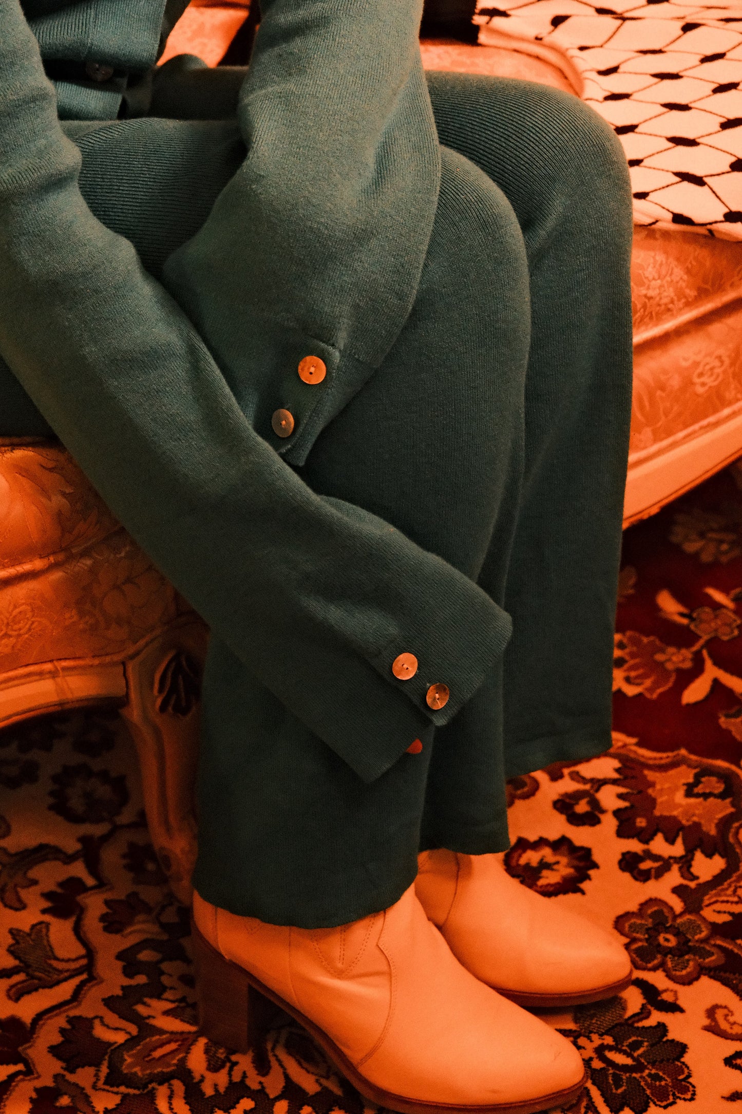 Straight Leg Knitted Trousers