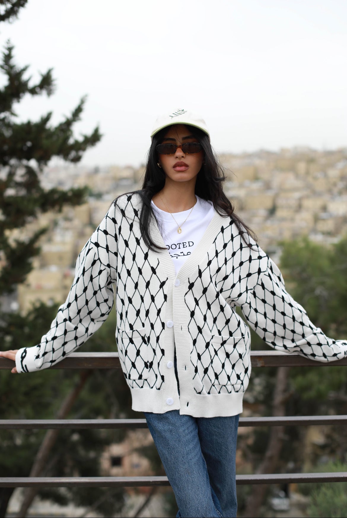 Keffiyeh Cardigan