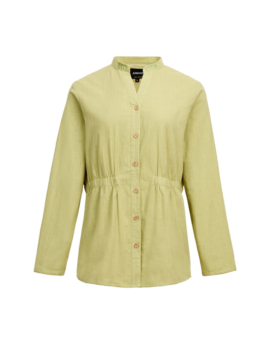 Gathered Waist Blouse