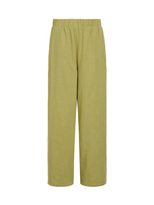 Straight Leg Cotton Trousers