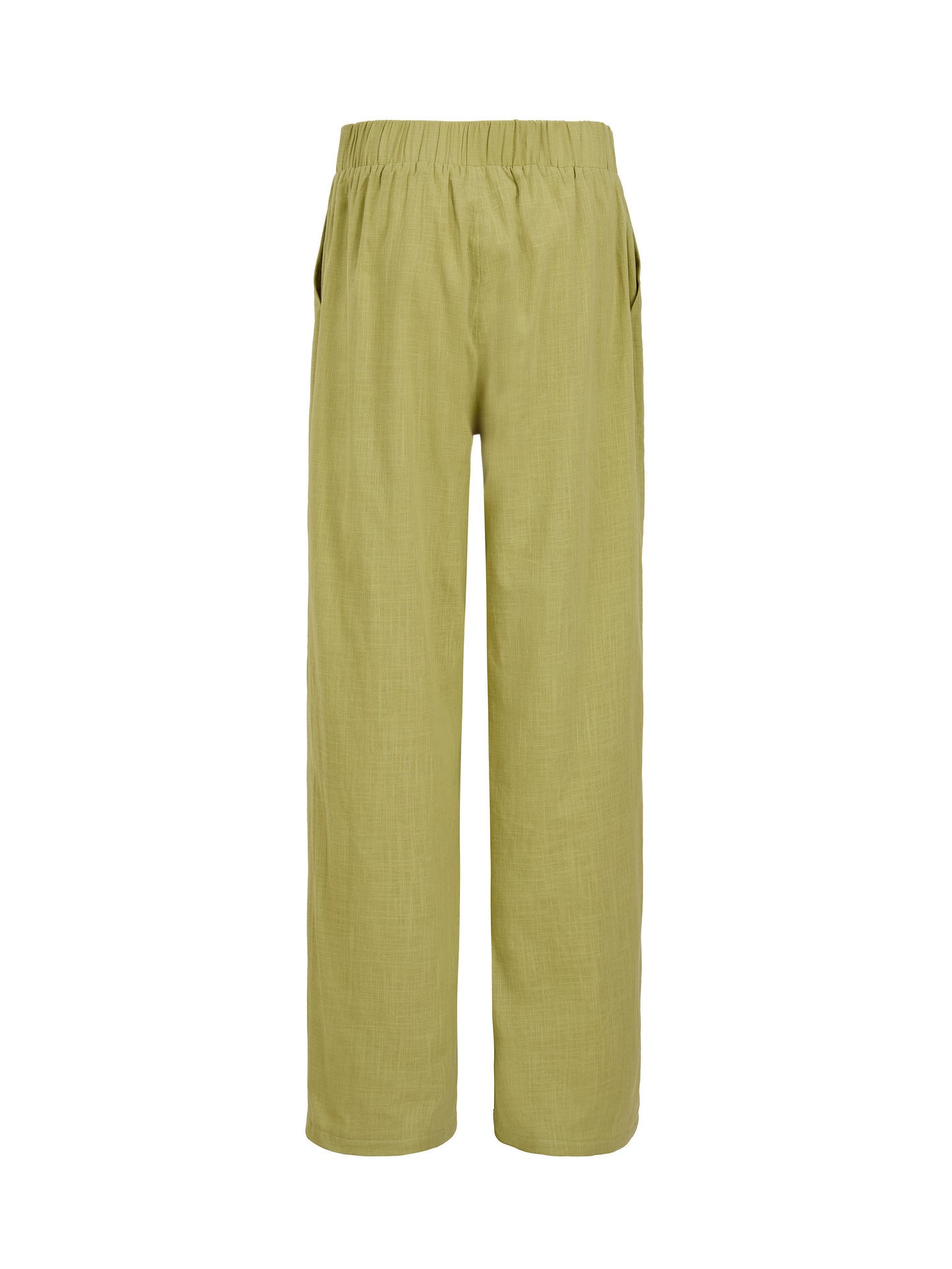 Straight Leg Cotton Trousers