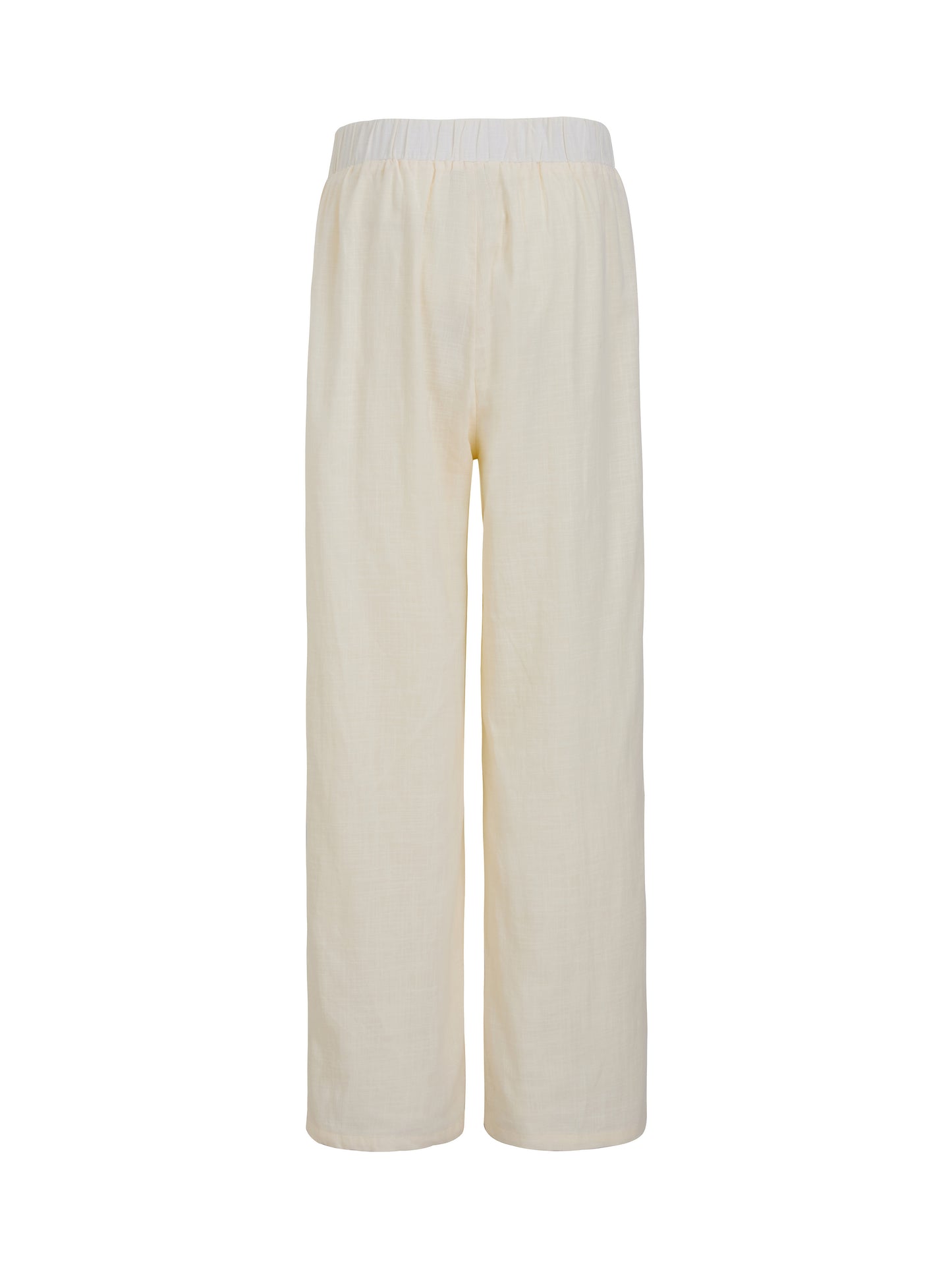 Straight Leg Cotton Trousers