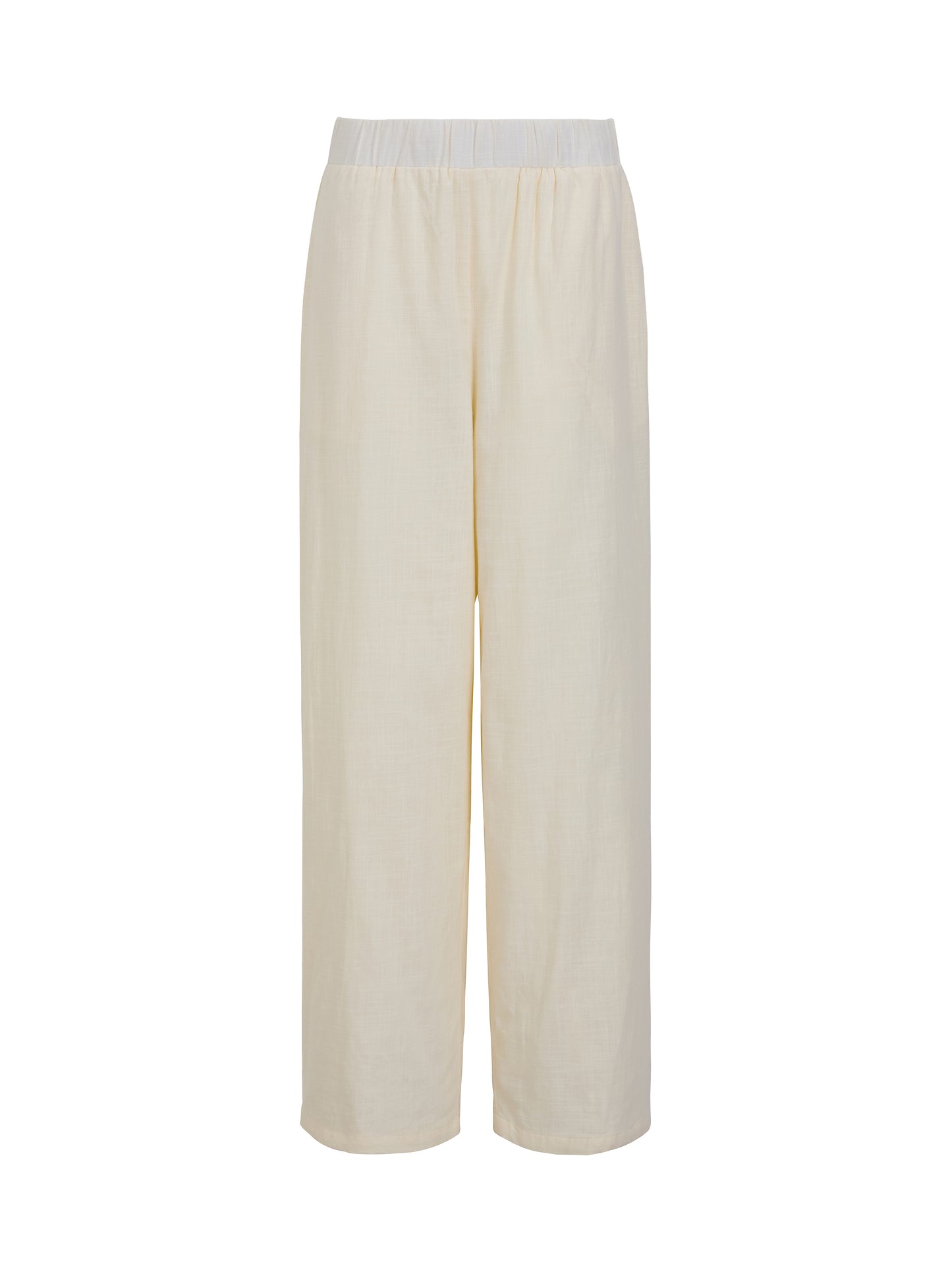 Straight Leg Cotton Trousers