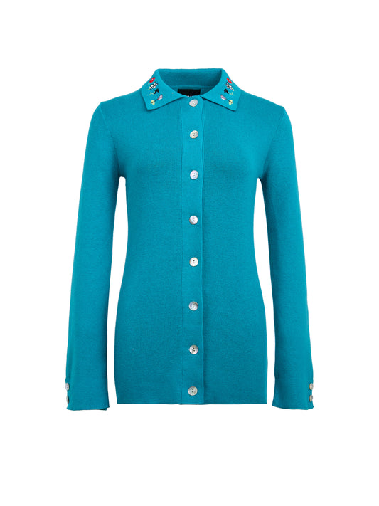 Button Front Knitted Top