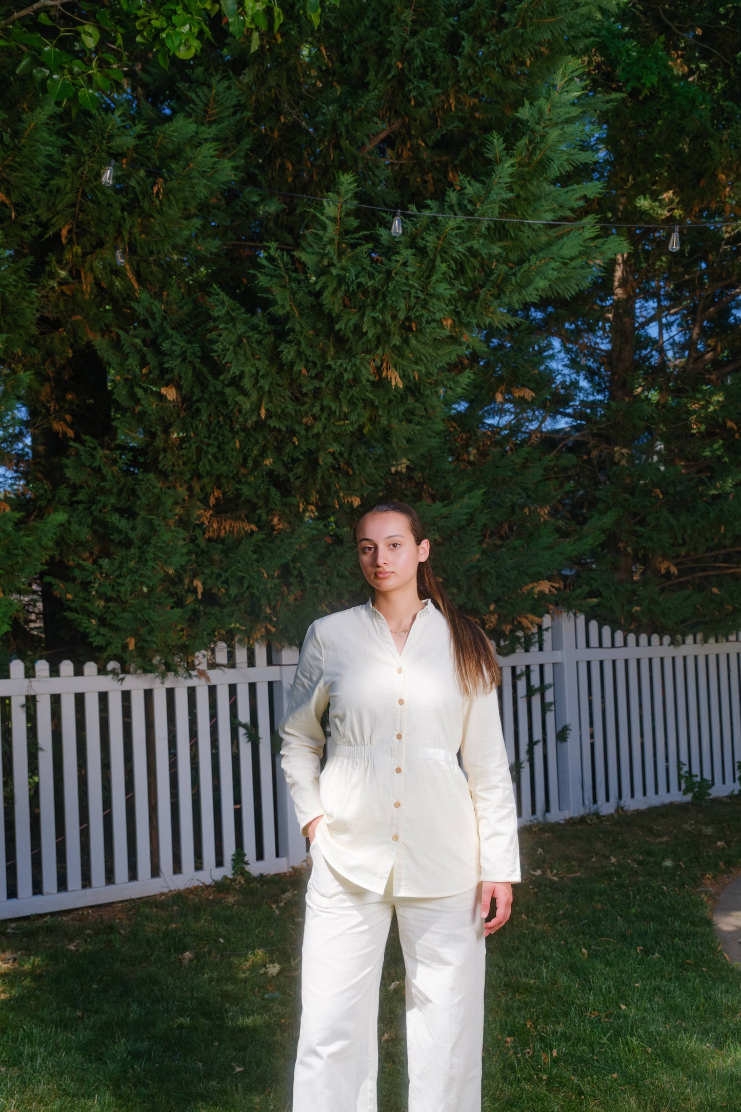 Gathered Waist Blouse